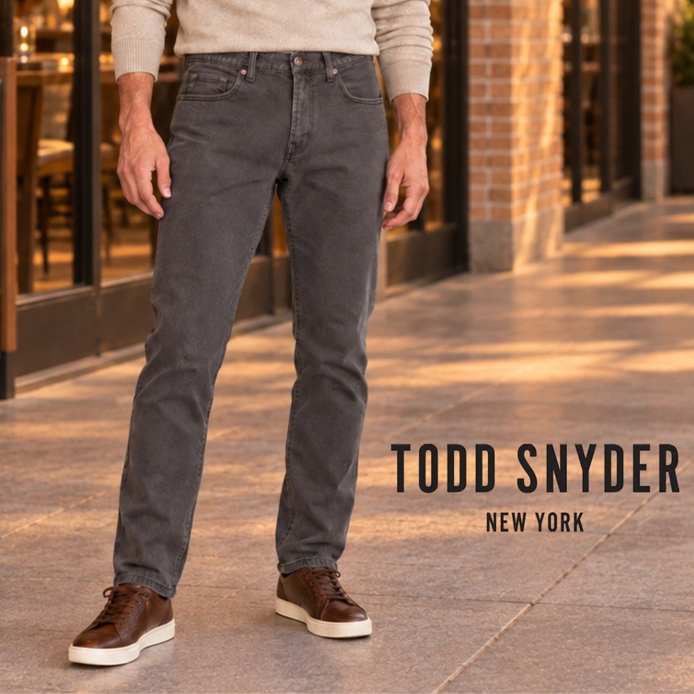 Todd Snyder, Slim Fit Pants Size 31x32 5 Pocket Gray Style 32-JE037785-GY46